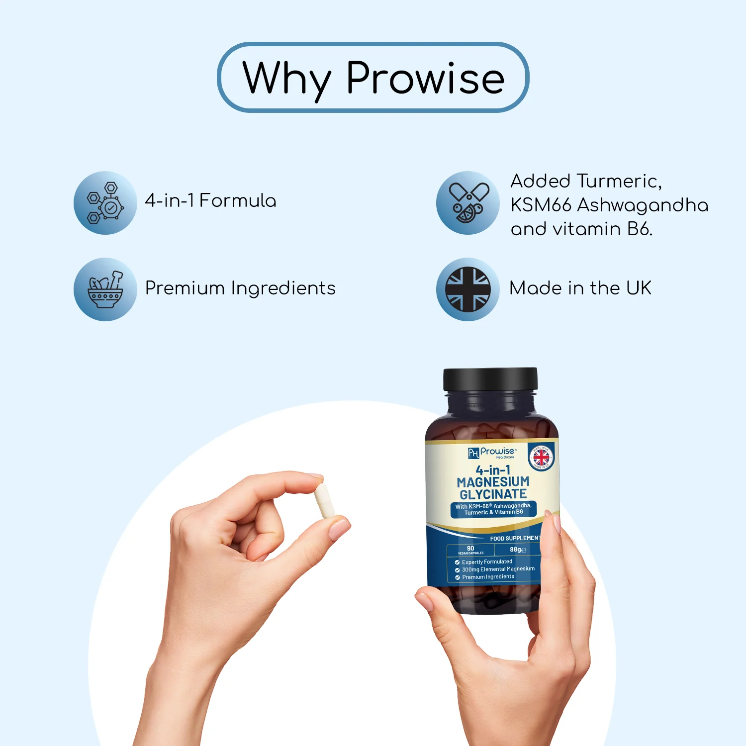 Magnesium Glycinate Complex 4 in 1 with KSM Ashwagandha - Image 3