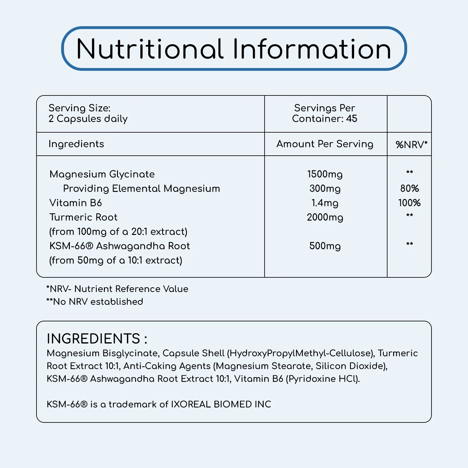 Magnesium Glycinate Complex 4 in 1 with KSM Ashwagandha - Image 4