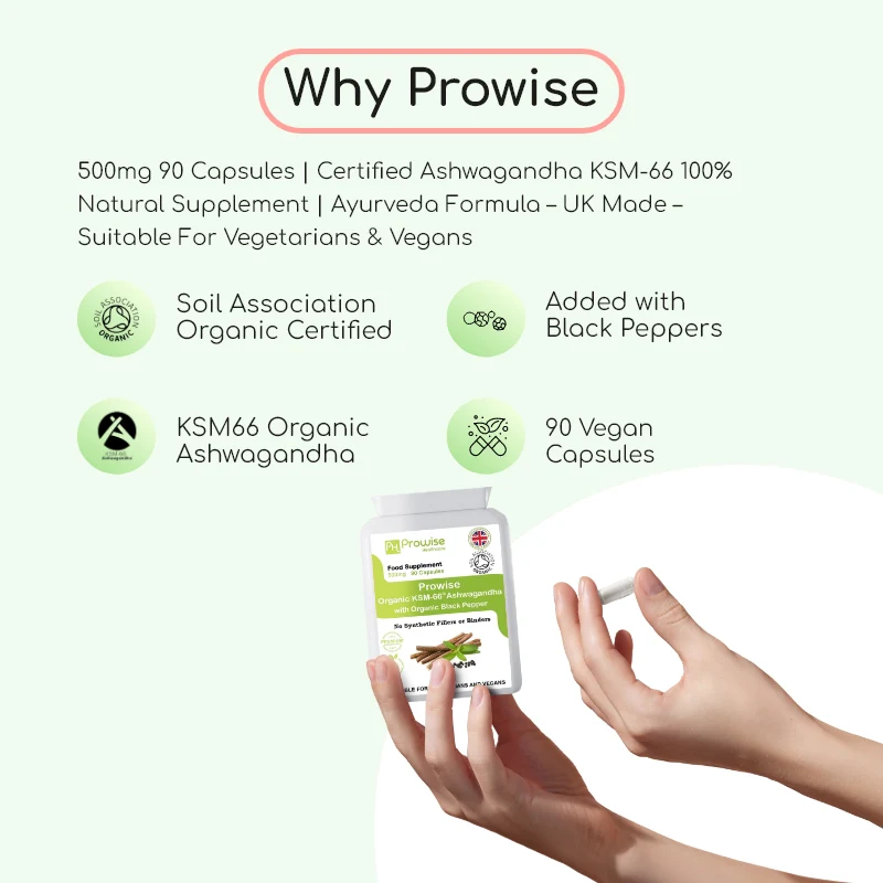 Ashwagandha KSM66 Capsules 500mg 90 Capsules - Image 4