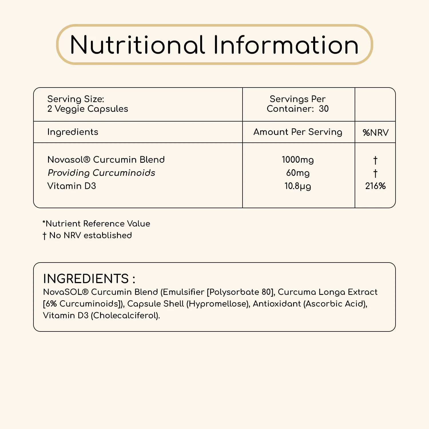 Optisorb Liquid Curcumin & Vitamin D3 Capsules - Image 3