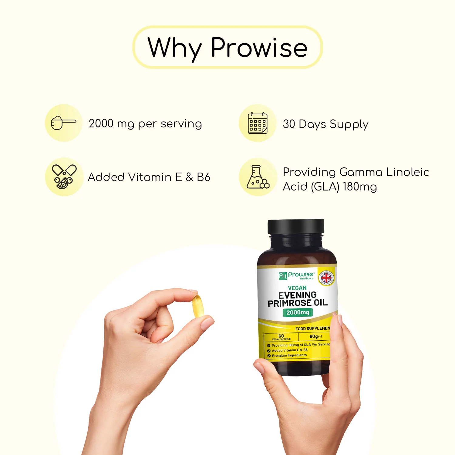 Vegan Evening Primrose Oil 2000mg - Image 4