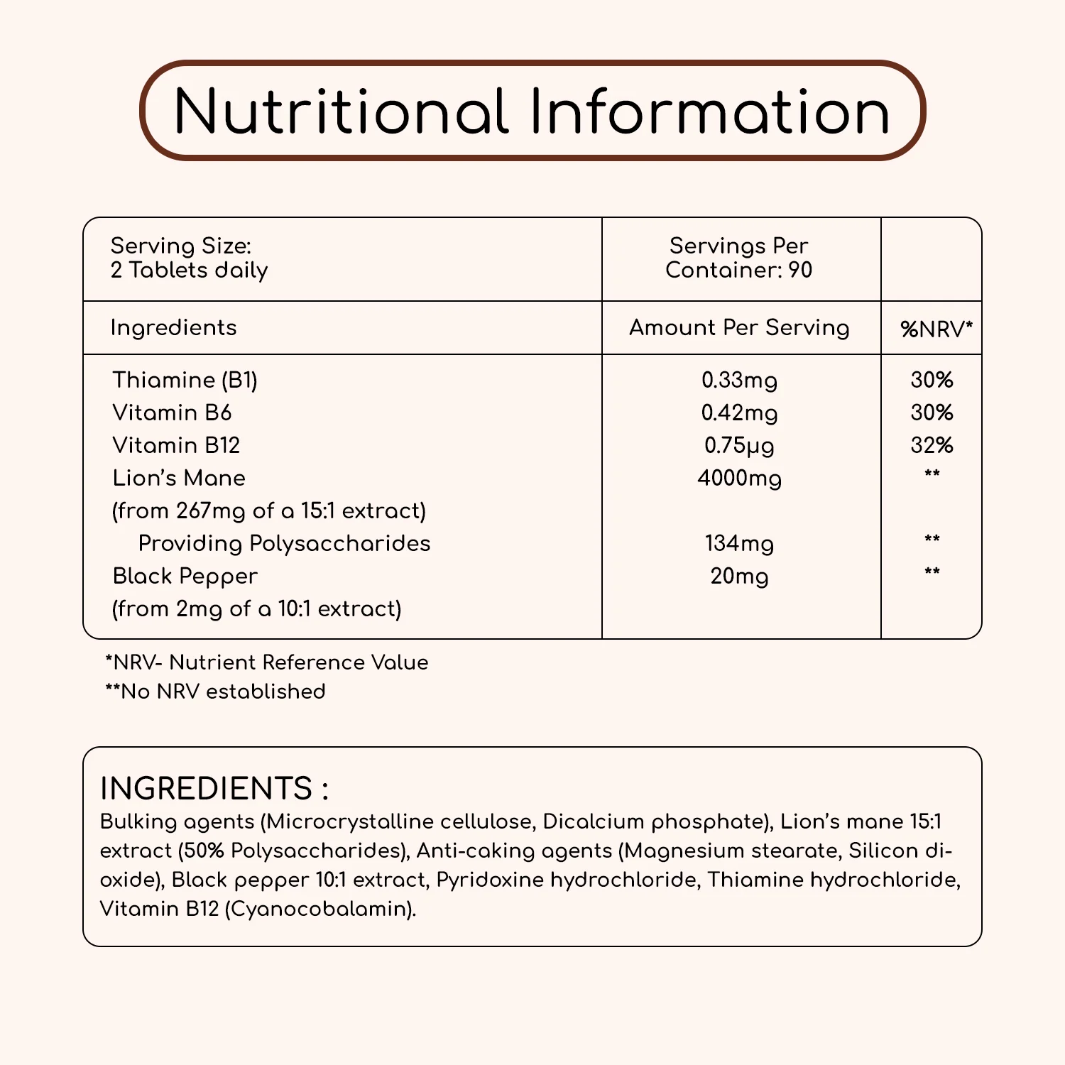 Lion's Mane Mushroom High Strength Supplement - Image 3