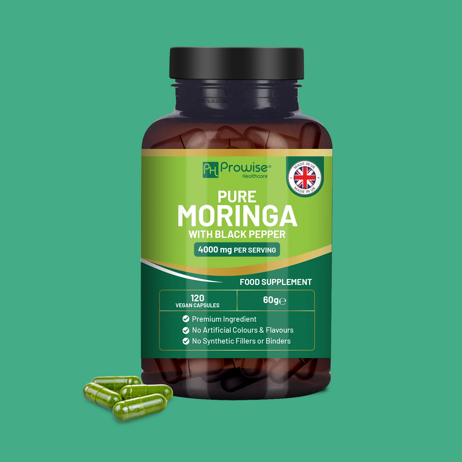 Pure Moringa Capsules 4000mg 120 Capsules