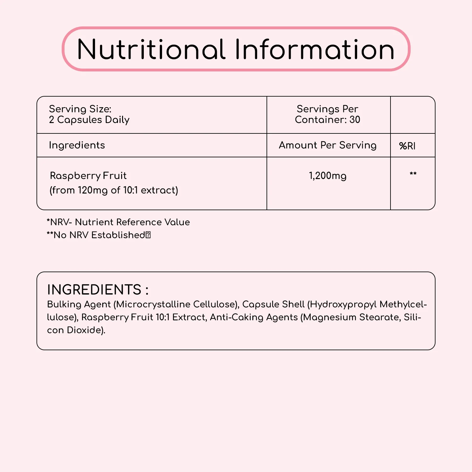 Raspberry Extract Capsules - Image 3
