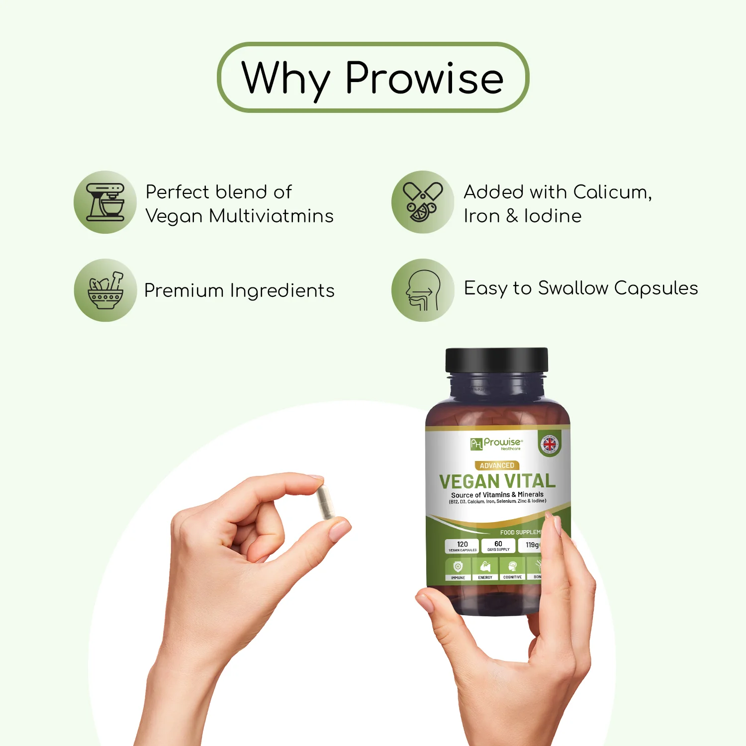 Vegan Multivitamin 120 Vegan Capsules - Image 4