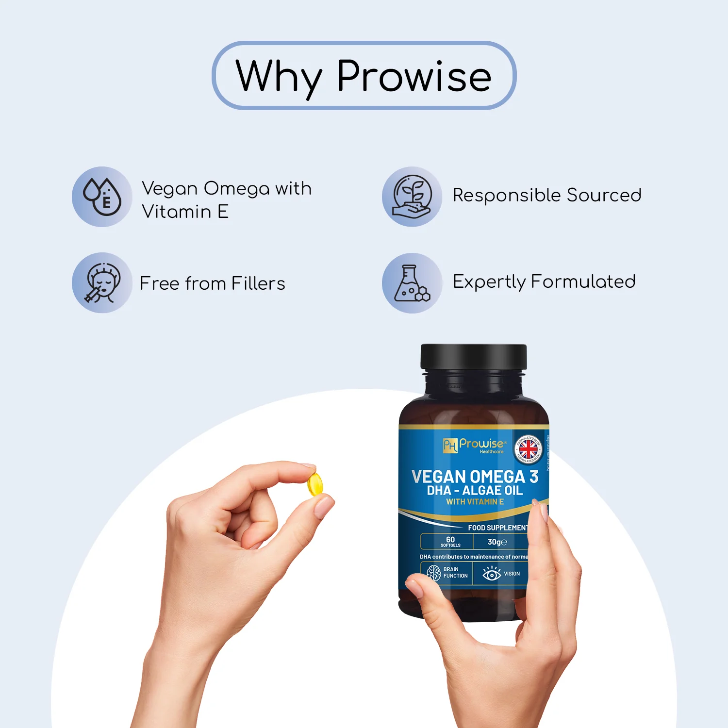 Vegan Omega 3 Supplement With Algae Oil - Image 4